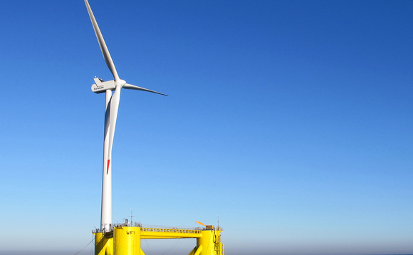 Floating wind turbines can be placed further out at sea where wind speeds are often higher