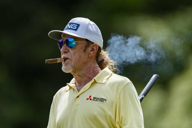 Miguel Angel Jimenez, Billy Andrade share Boeing Classic lead