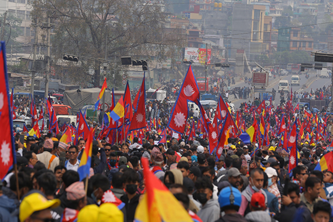 Nepali royalists invite govt to come to consensus for new system as it prepares capital capital-centric protest