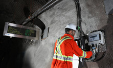 The Vigilante AQS air quality station displays air conditions in the mine on a display to workers