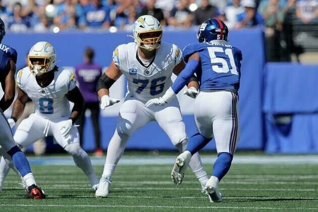 Chargers LT Joe Alt (ankle) doubtful for Sunday's game