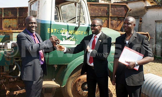 Katabi Town Council gets garbage truck Katabi Town Council gets garbage truck