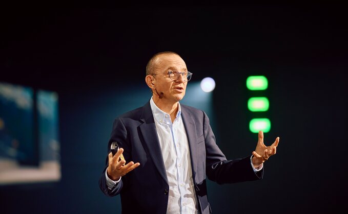 Schneider Electric CEO, Olivier Blum, at the company's 2025 Innovation Summit in Copenhagen - Credit: Schneider Electric