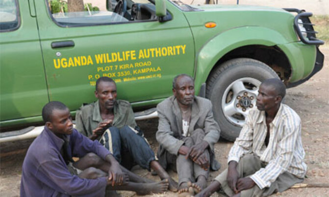 UWA busts four poachers in Lake Mburo National Park UWA busts four poachers in Lake Mburo National Park