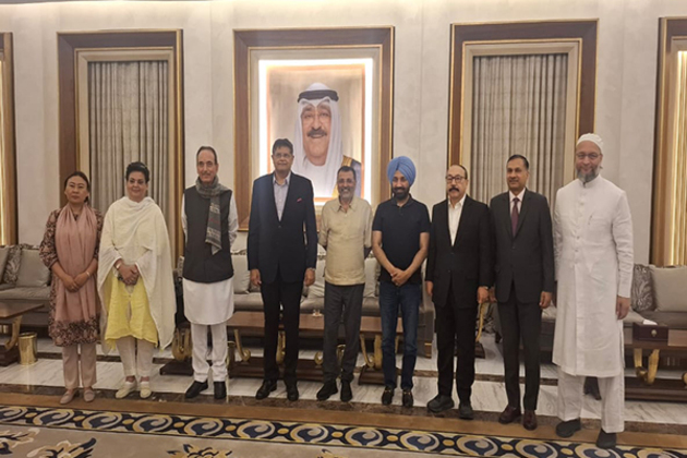 All-party delegation led by BJP MP Baijayant Panda arrives in Kuwait