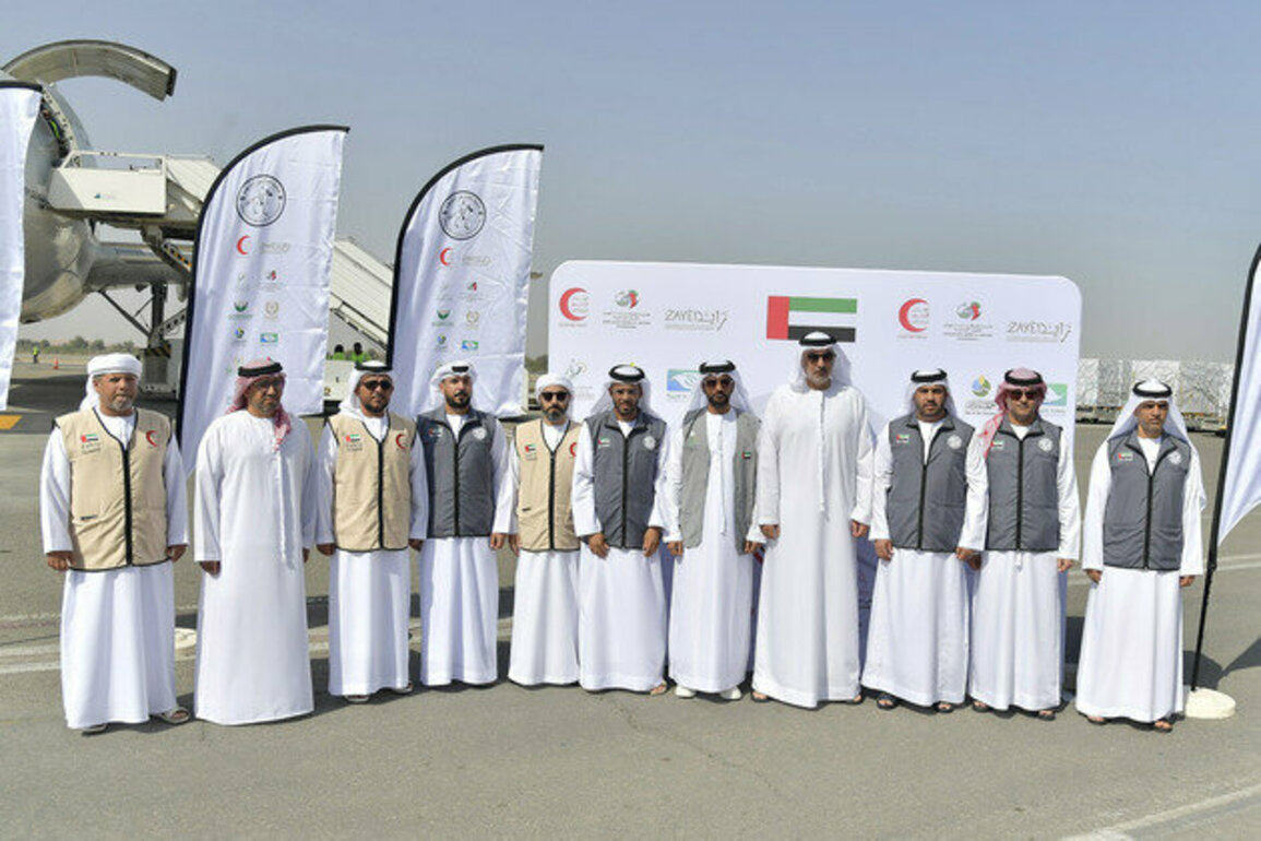 Saqr Charity and Humanitarian Foundation delivers 300 tonnes of newborn aid to Gaza as part of Operation Chivalrous Knight 3