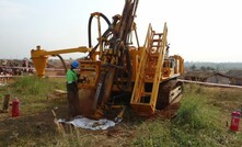 Drilling at Amani Gold's (ex-Burey Gold) Giro project in the Democratic Republic of Congo