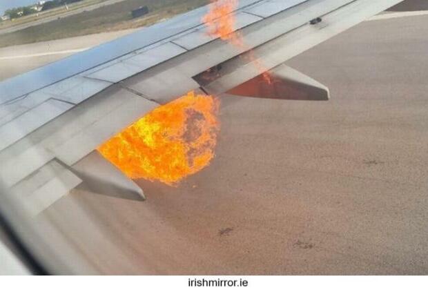 Fiery Takeoff: Ryanair passengers evacuated as flames erupt on runway in Italy