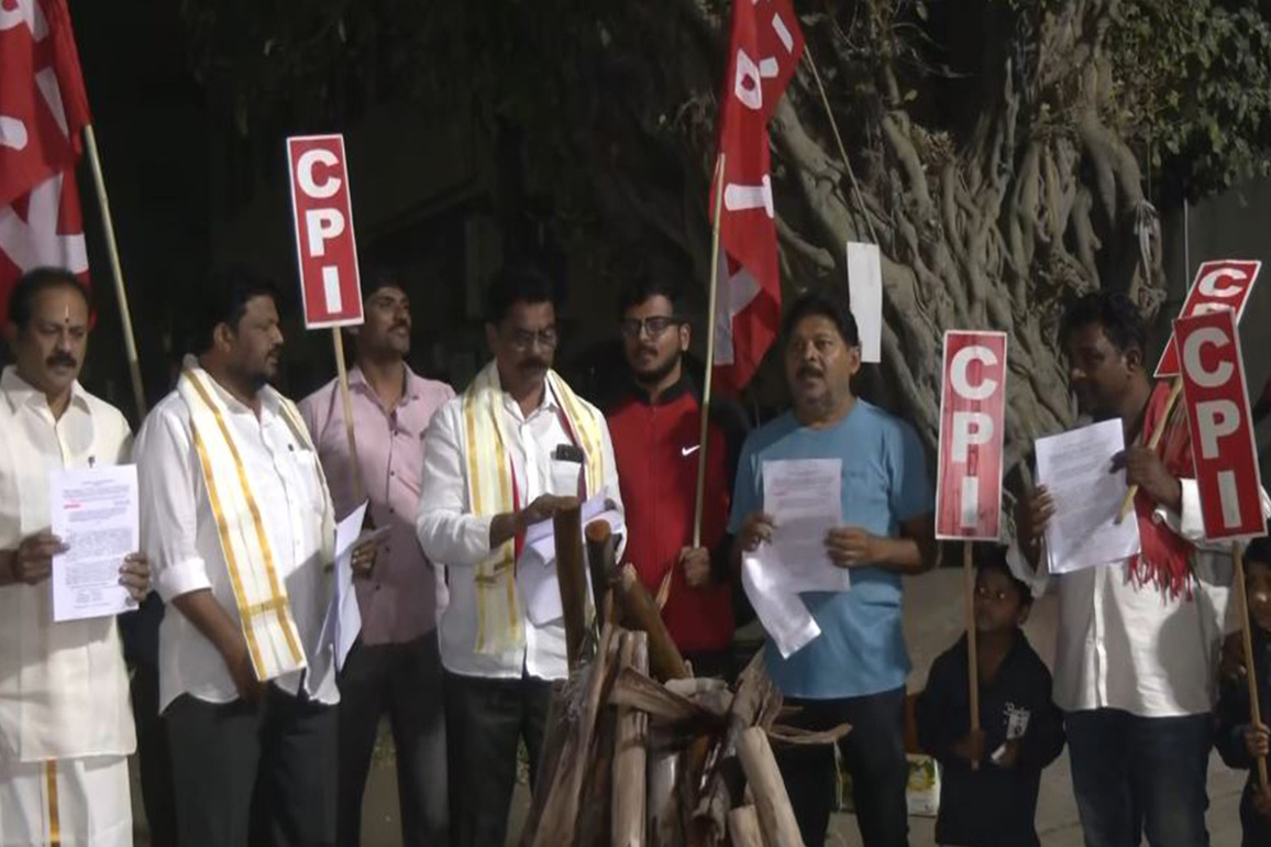 Andhra: CPI protests against PPP policy in medical education