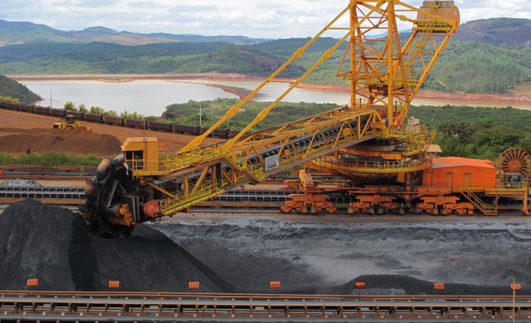 Produção de minério de ferro da Vale