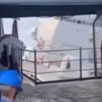 US warship collides with refueling vessel 