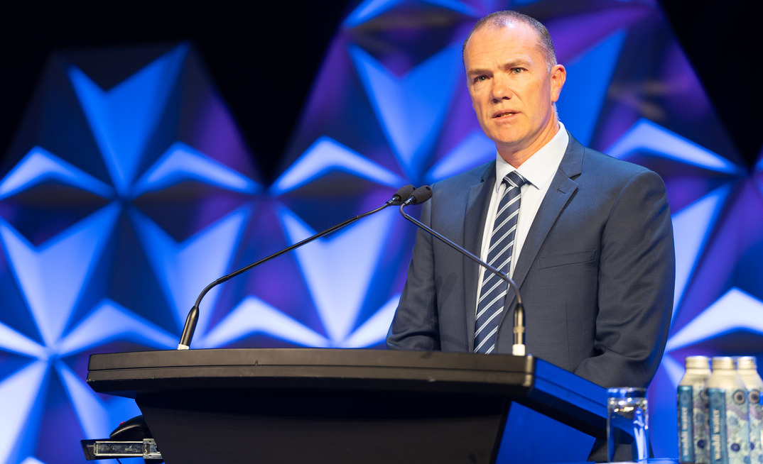 BMA asset president Adam Lancey at the GRX25 conference in Brisbane.