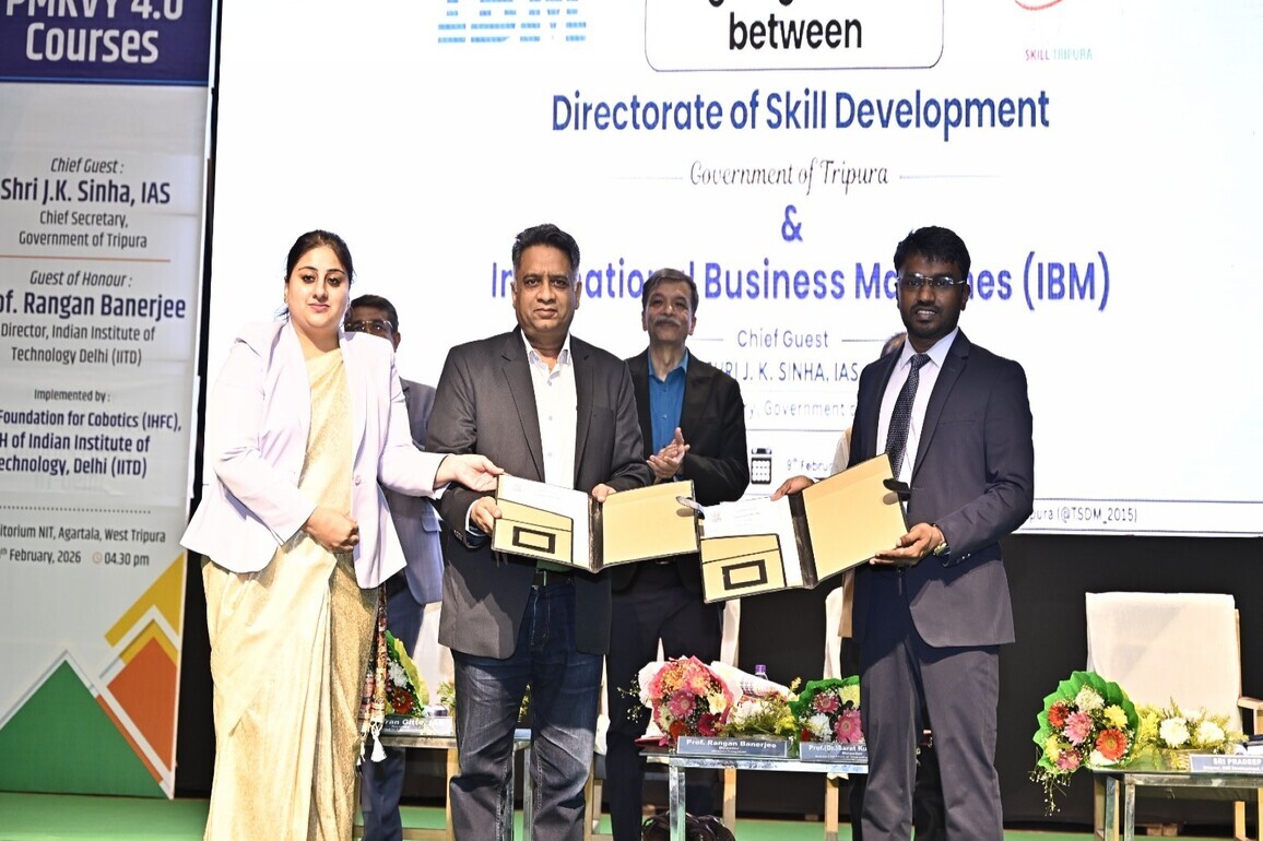 Tripura launches PMKVY 4.0 Future-ready skill programmes in collaboration with IIT Delhi