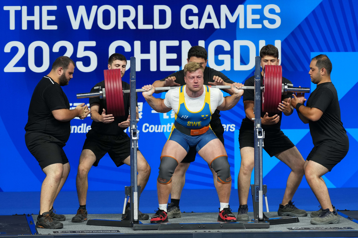 (SP)CHINA-CHENGDU-THE WORLD GAMES 2025-POWERLIFTING-MEN'S HEAVYWEIGHT FINAL (CN)