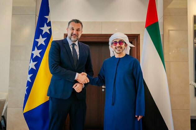 Abdullah bin Zayed receives Foreign Minister of Bosnia and Herzegovina