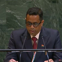 "India reiterates continued support for the ICJ and upholding rule of law," says BJP MP Saumitra Khan at UNGA