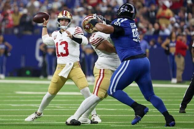 Brock Purdy's 5-TD night powers 49ers past Colts