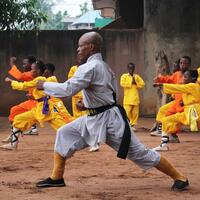 (Hello Africa) How Chinese martial arts "speak" to Kung Fu master in Benin