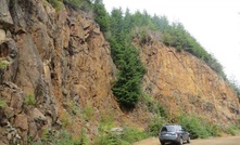  ArcWest has staked a new project on Vancouver Island, east of its Teeta Creek project (above)