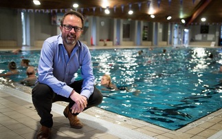Mark Bjornsgaard, CEO of Deep Green, at Exmouth Leisure Centre