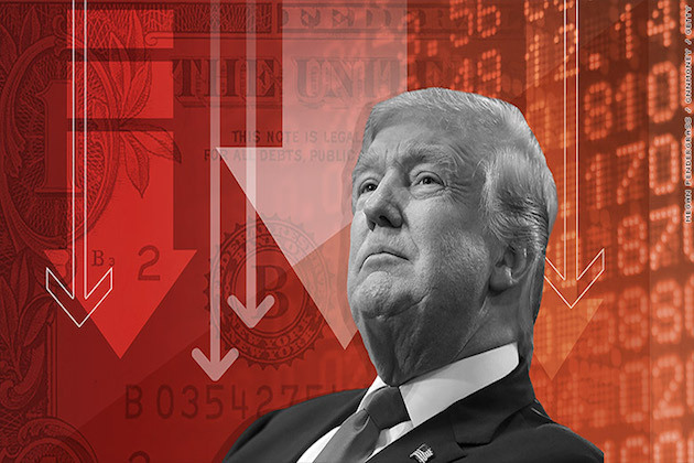 U.S. stock, bond and currency markets shattered by Trump antics