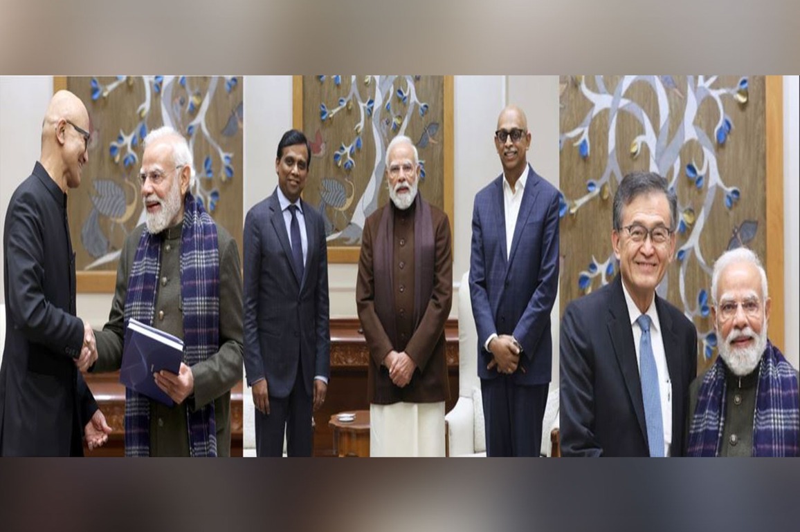 Cognizant, Microsoft and Intel CEOs meet PM Modi on a trot; promise investments in India
