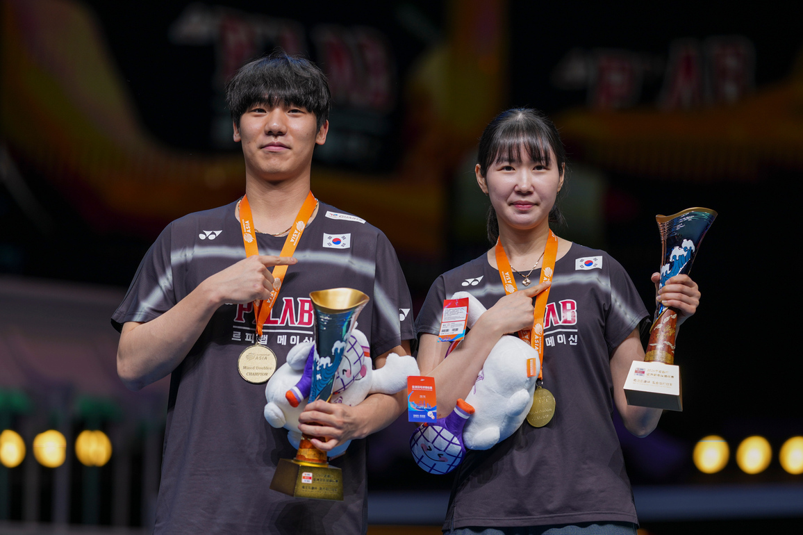 (SP)CHINA-NINGBO-BADMINTON-ASIA CHAMPIONSHIPS 2026-MIXED DOUBLES-AWARDING CEREMONY (CN)