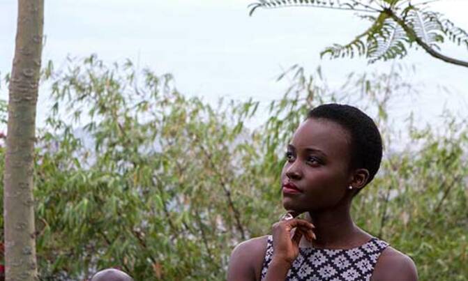 Lupita Nyong'o returns to Uganda for Queen of Katwe Lupita Nyong'o returns to Uganda for Queen of Katwe
