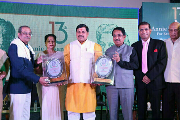 Annie Besant Award for Excellence in Education 2022 Awarded to Ar. Achal Choudhary & Dr Ashutosh Mishra