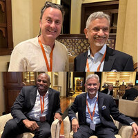 Jaishankar meets UK, Luxembourg Deputy PMs on sidelines of Sir Bani Yas Forum in UAE