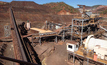 The crushed ore conveyor at the Capricorn Copper mine site.