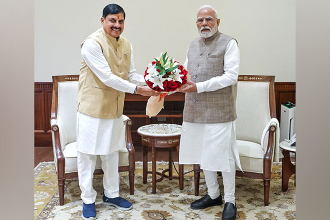 Madhya Pradesh CM Mohan Yadav meets PM Modi in Delhi