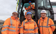  HS2 celebrates the start of construction of Curzon Street station. L -R, Martyn Woodhouse, MDJV Director, Liz Clements, Cabinet Member for Transport, Birmingham Council, Andy Street, West Mids Mayor, Dave Lock, HS2