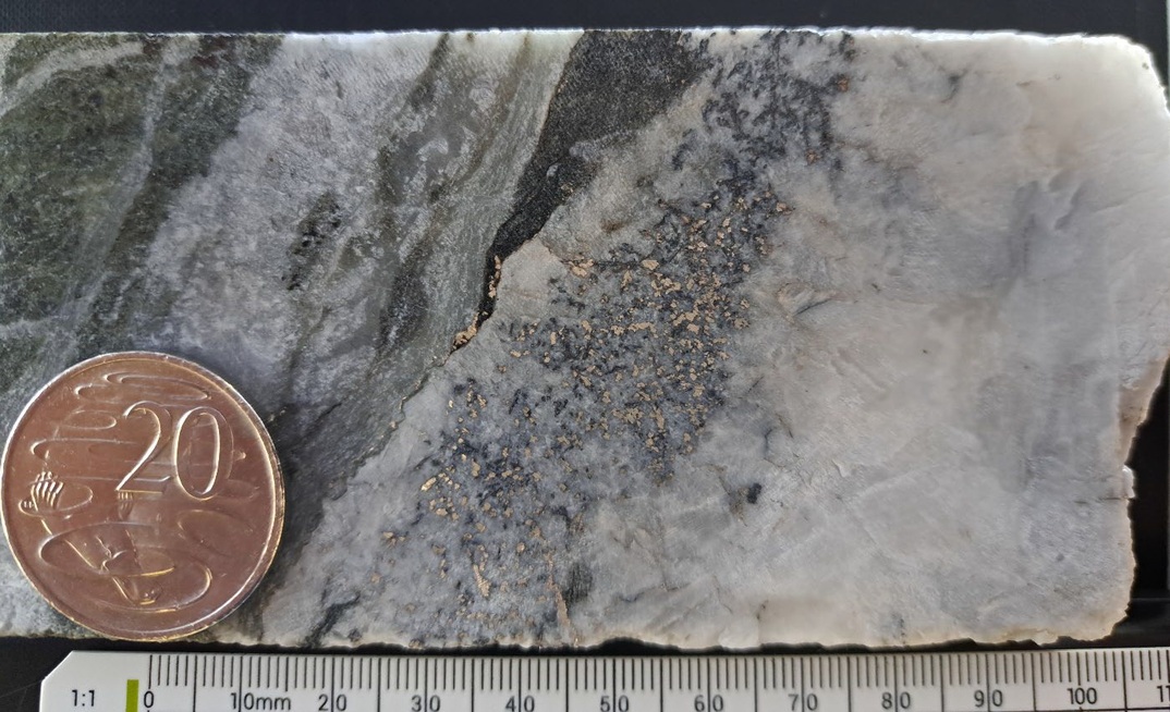 Native silver in granite from Elizabeth Hill