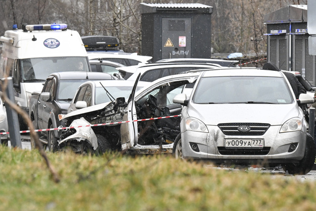 RUSSIA-MOSCOW-CAR EXPLOSION-SITE