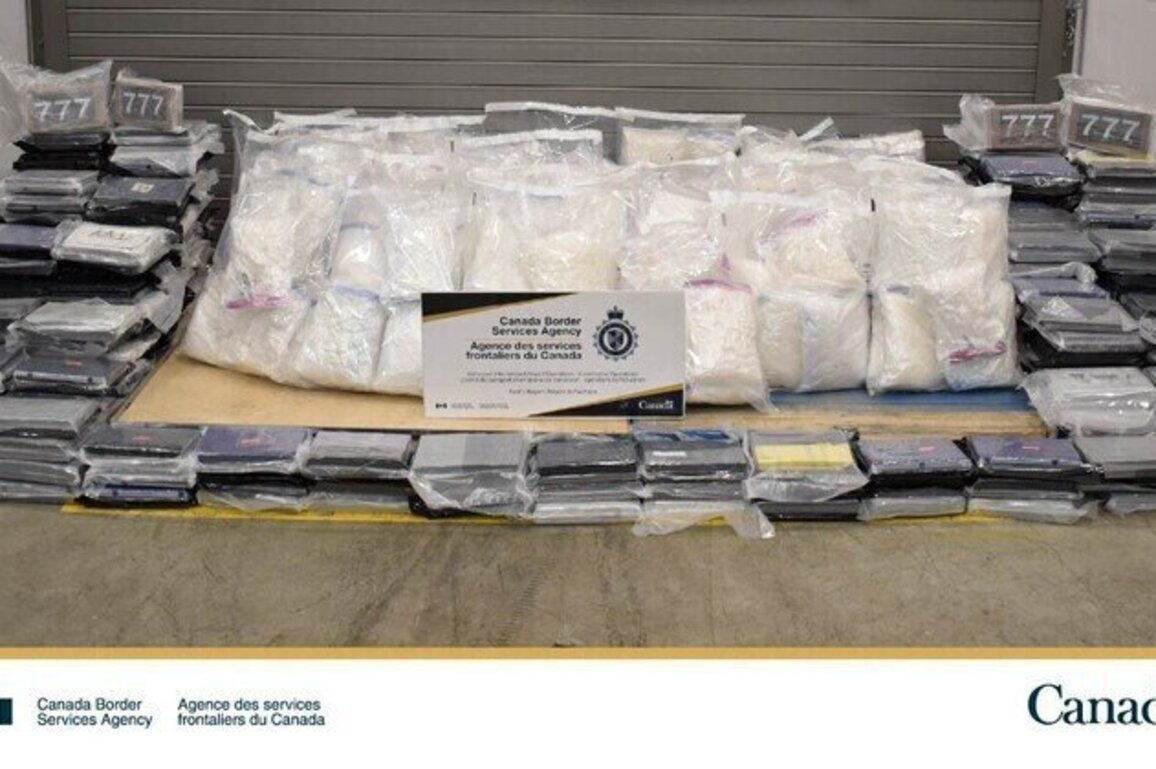 CBSA at Vancouver International Airport makes one of its largest seizures of narcotics destined for export worth over $69 million