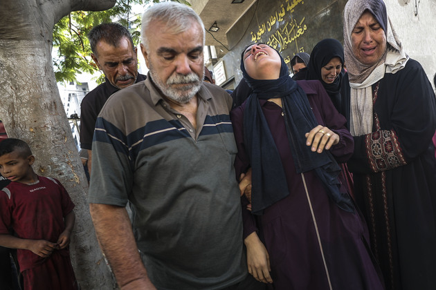 MIDEAST-GAZA CITY-ISRAEL-ATTACK-VICTIMS-MOURNING