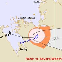 Tropical Cyclone Hayley downgraded to tropical low after thrashing remote Kimberley coast