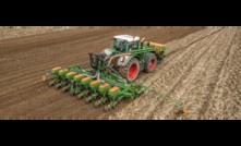  Amazone has a new one pass precision seeding system which includes a tractor front-mounted hopper. Image courtesy Amazone.