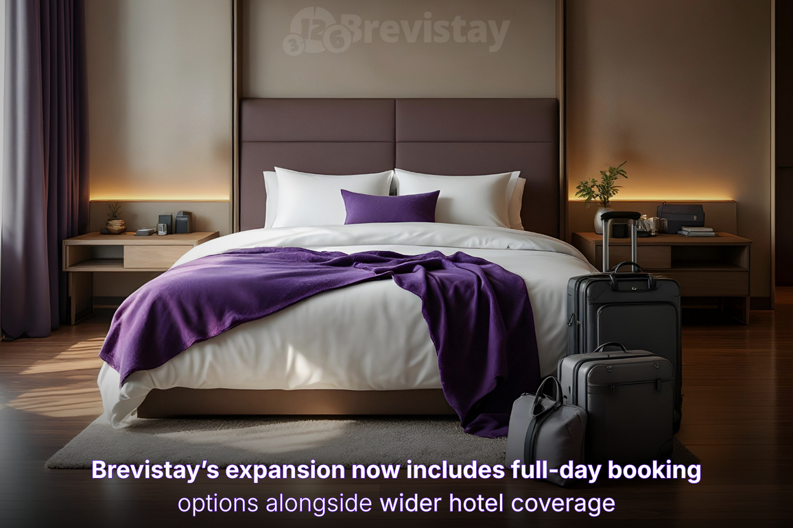 Brevistay Expands to 10,000+ Hotel Partners Across 200 Cities, Introduces Full-Day Stay Options