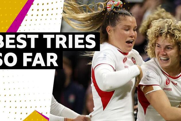 Women's Rugby World Cup- Best tries from pool stage, featuring England's Jess Breach