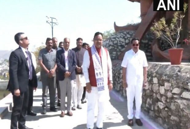 Rajasthan CM, Union Minister CR Patil pay tributes at Maharana Pratap Memorial in Udaipur