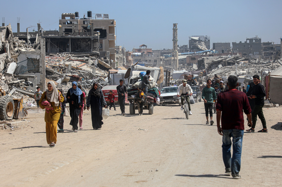 MIDEAST-GAZA CITY-DISPLACED PALESTINIANS