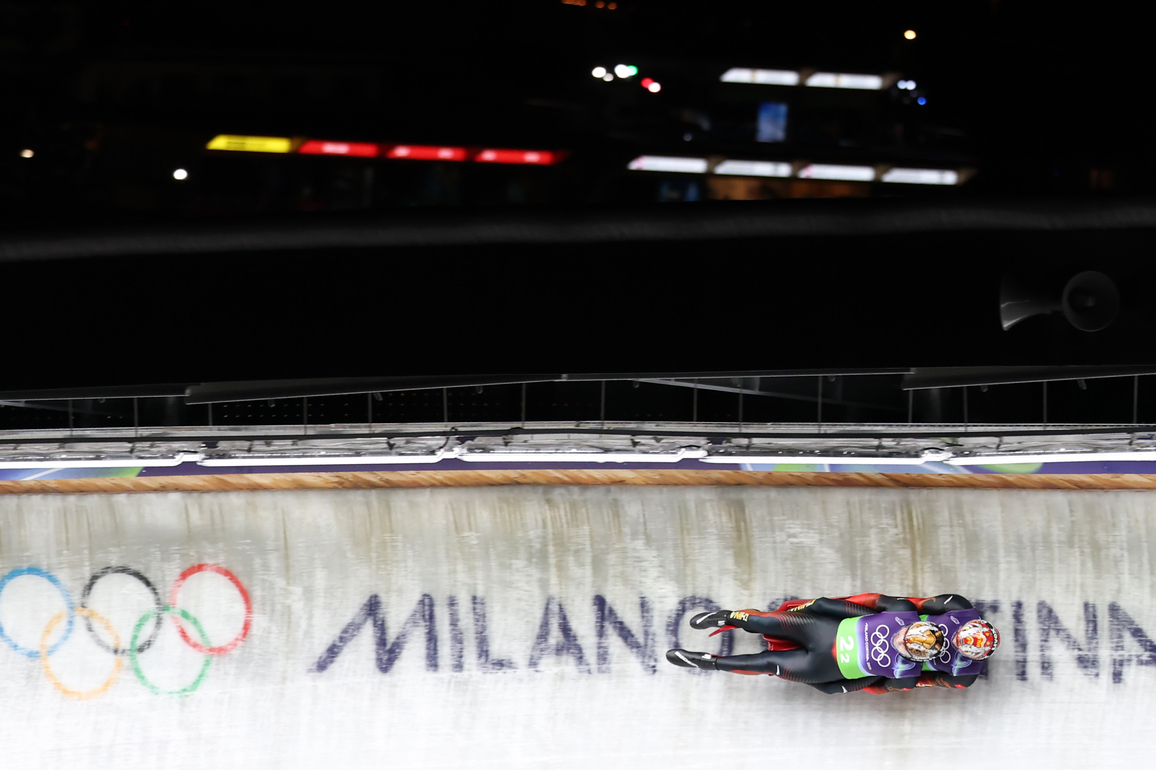 (MICO2026)ITALY-CORTINA D'AMPEZZO-OLYMPIC WINTER GAMES-LUGE-TEAM RELAY