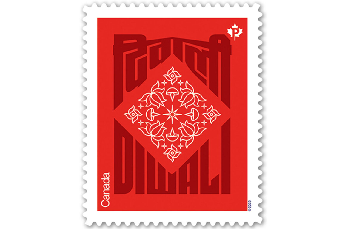Canada Post unveils stamp featuring Rangoli design to celebrate Diwali