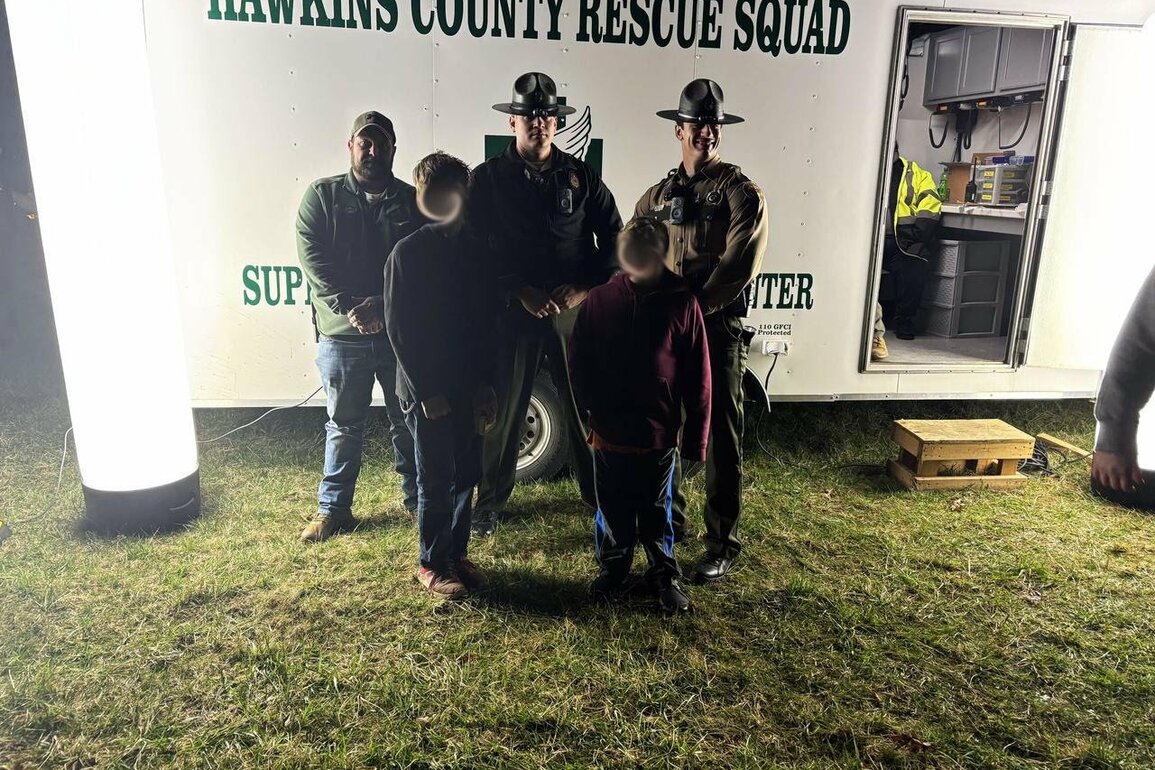 Tennessee State Troopers locate two missing boys during overnight search in Hancock County