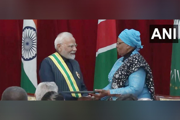 PM Modi conferred with Namibia's highest civilian award