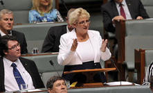 Michelle Landry making her maiden speech in federal parliament.