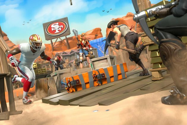 49ers Launch Map within NFL Zone Experience on Fortnite