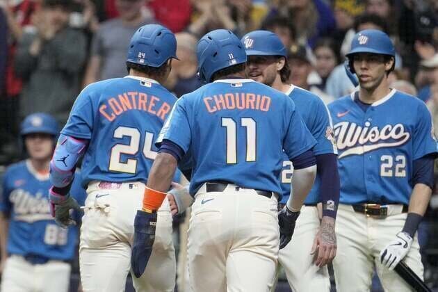 William Contreras, Brewers jump all over Dodgers